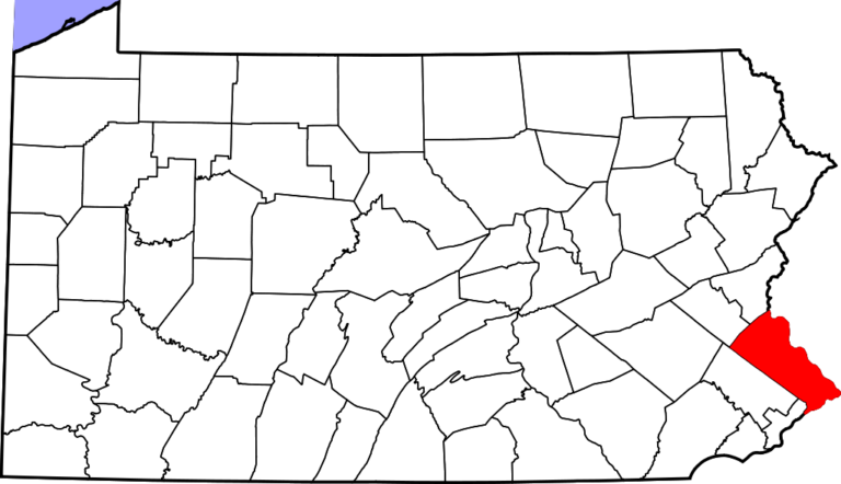 Bucks County Pennsylvania map