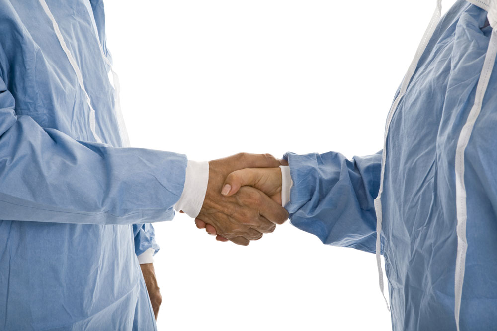 doctors shaking hands 