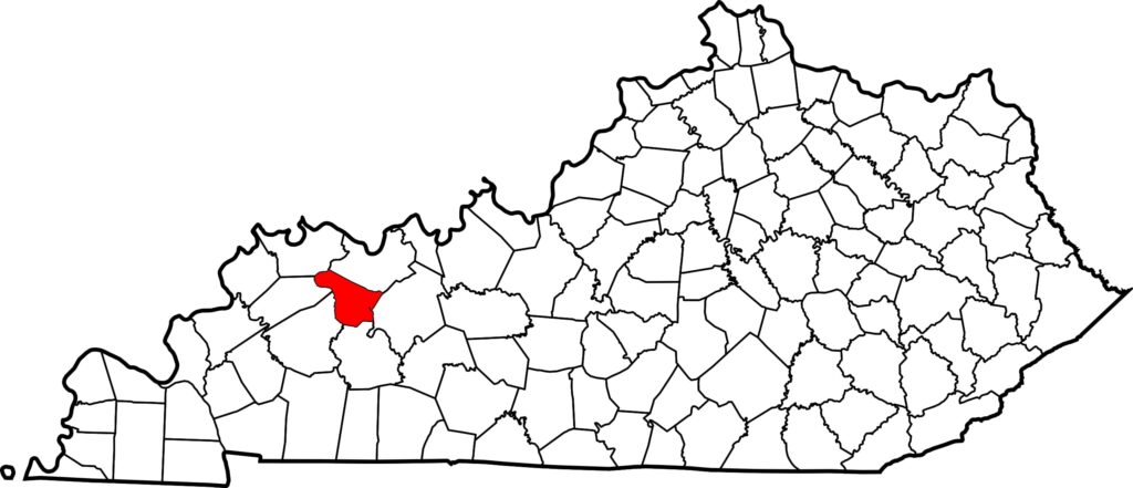 Map of McLean County, Kentucky
