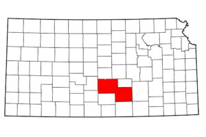 Map of Sedgwick and Reno counties