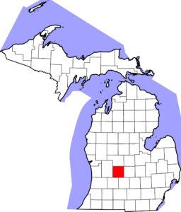 map of Ionia county, Michigan