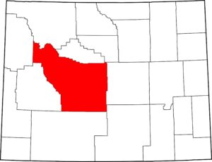 Map of Fremont County, Wyoming