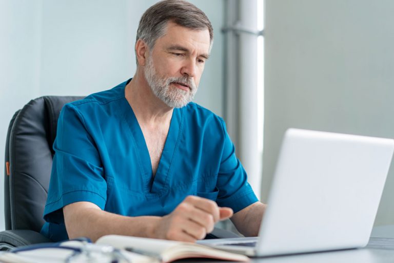 computer older male vet records
