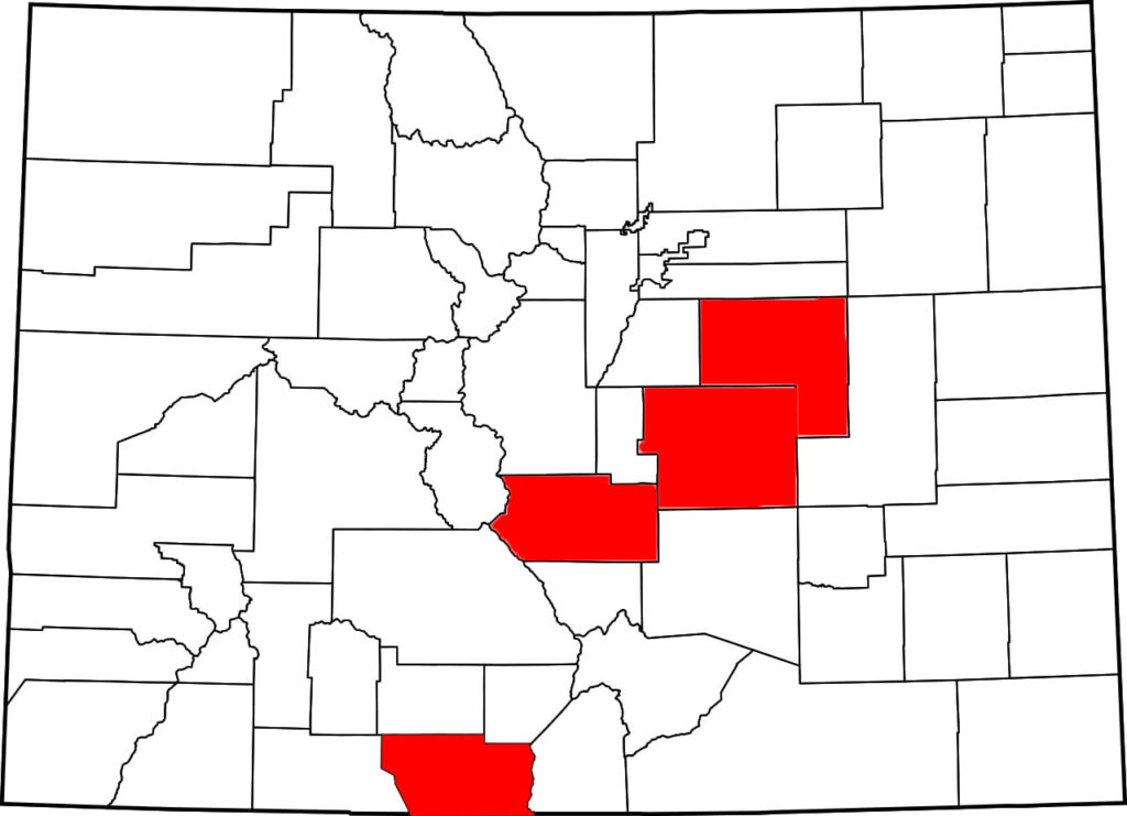 West Nile virus (WNV) is confirmed in Conejos, Elbert, El Paso and Fremont counties, Colorado. 