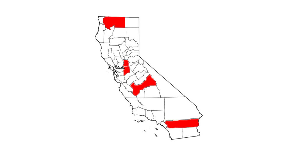 Five new cases of West Nile virus (WNV) have been confirmed in California horses in Riverside, Siskiyou, Fresno, San Joaquin and Sacramento counties. 