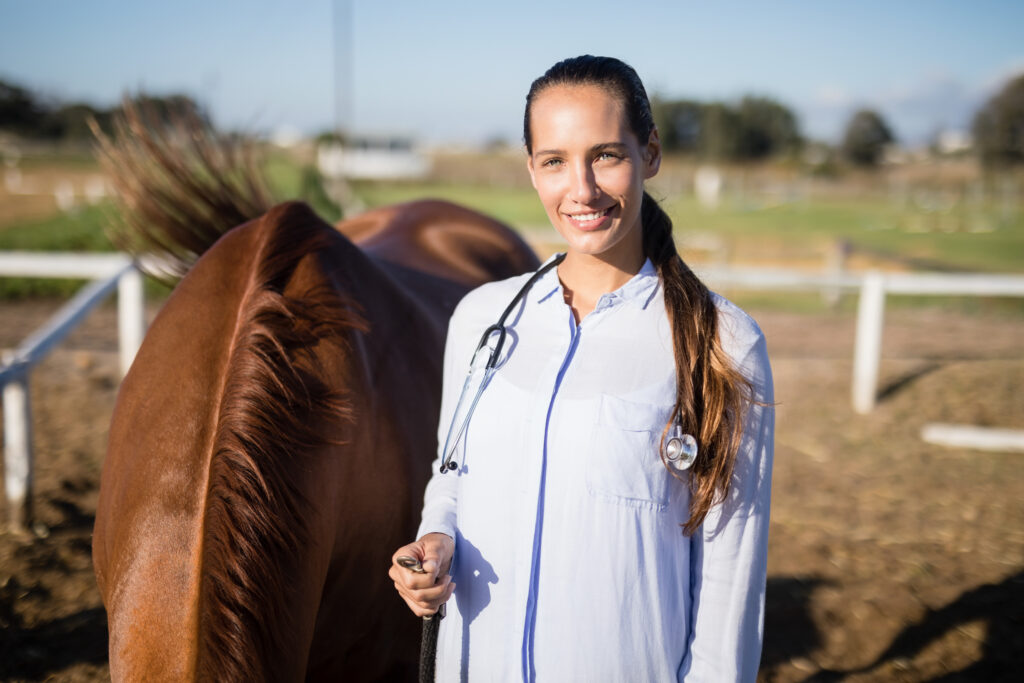 Horse vet, happy vet, happiness from abandoning perfectionism. 
