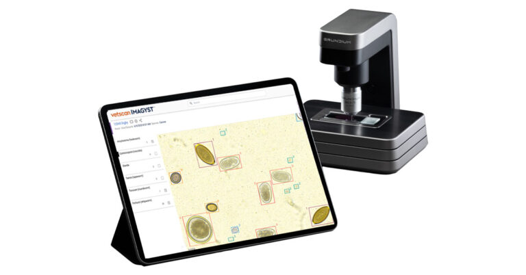 VETSCAN-IMAGYST-with-iPad-Displaying-Fecal-Analysis-Product-Shot