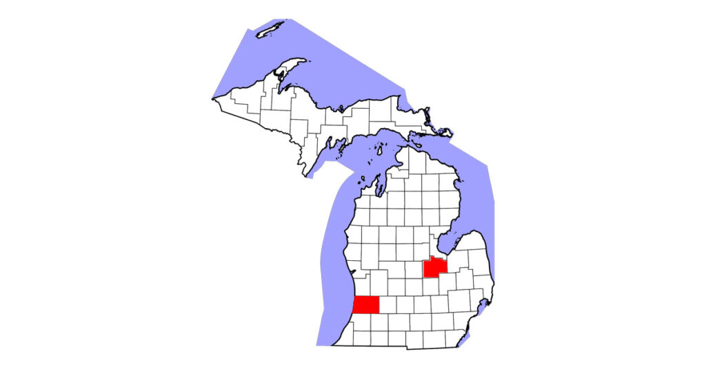 A suckling filly in Saginaw County and a weanling filly in Allegan County, Michigan, were recently confirmed positive for strangles. 