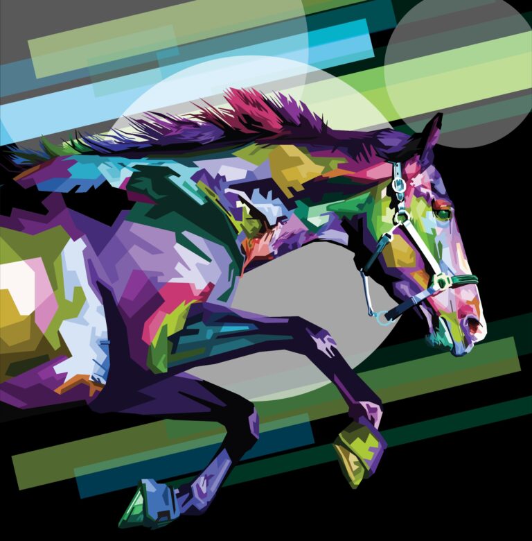 Bar Header with Horse