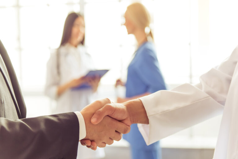 Doctors and businessman