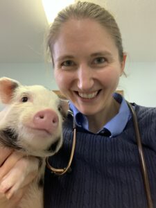 Dr. Kelsey DeLand, a rural equine practitioner.